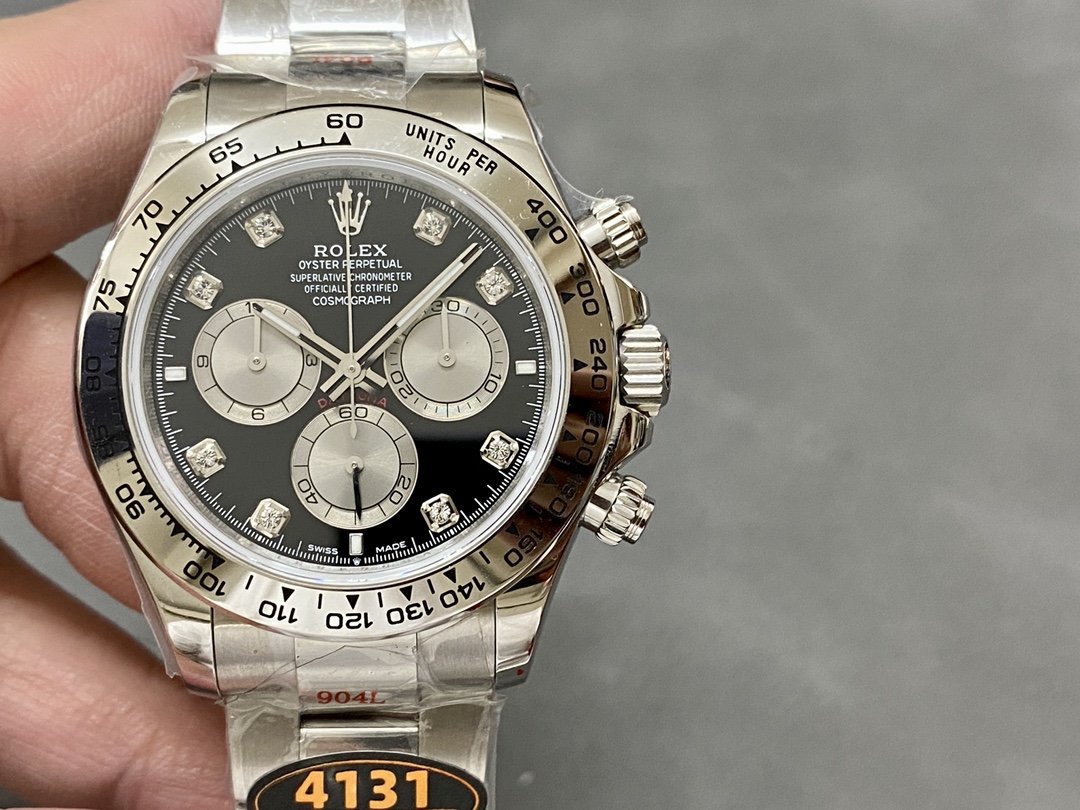 QF ロレックス 新作モデル デイトナ 4131ムーブメント 40mm 904ステンレススチール