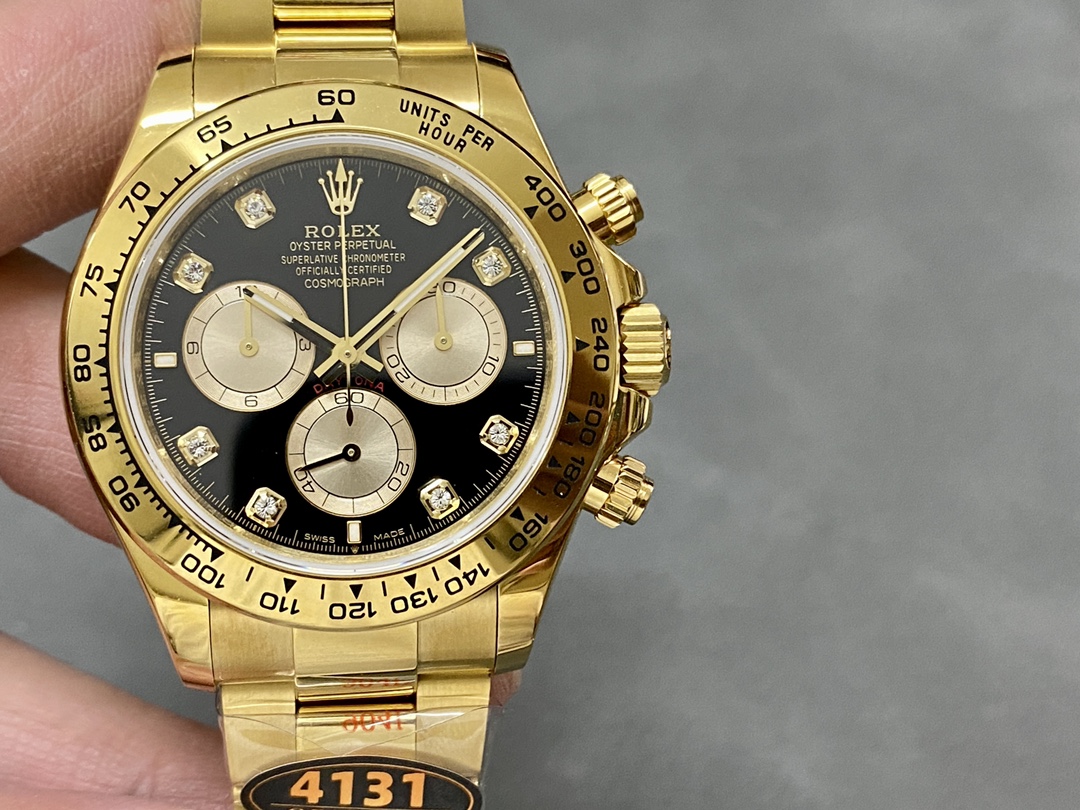 QF ロレックス 新作モデル デイトナ 4131ムーブメント 40mm 904ステンレススチール