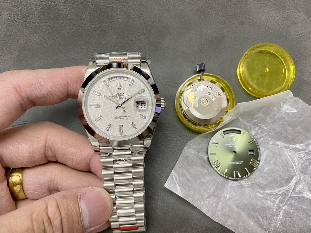 カスタマイズカスタム メテオライトダイヤル ETAムーブメント ロレックス デイデイト 40mm