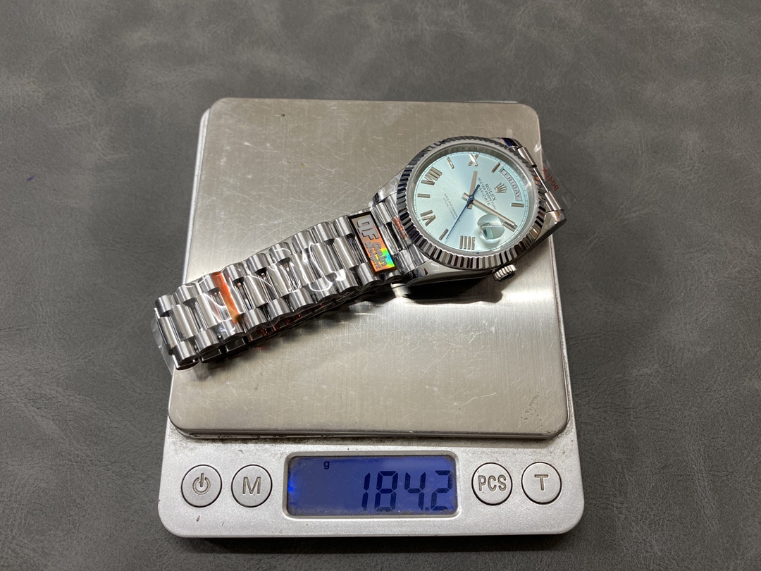 QF バランスウェイト ロレックス デイデイト ダブルカレンダー 2836ムーブメント 40mm 184G