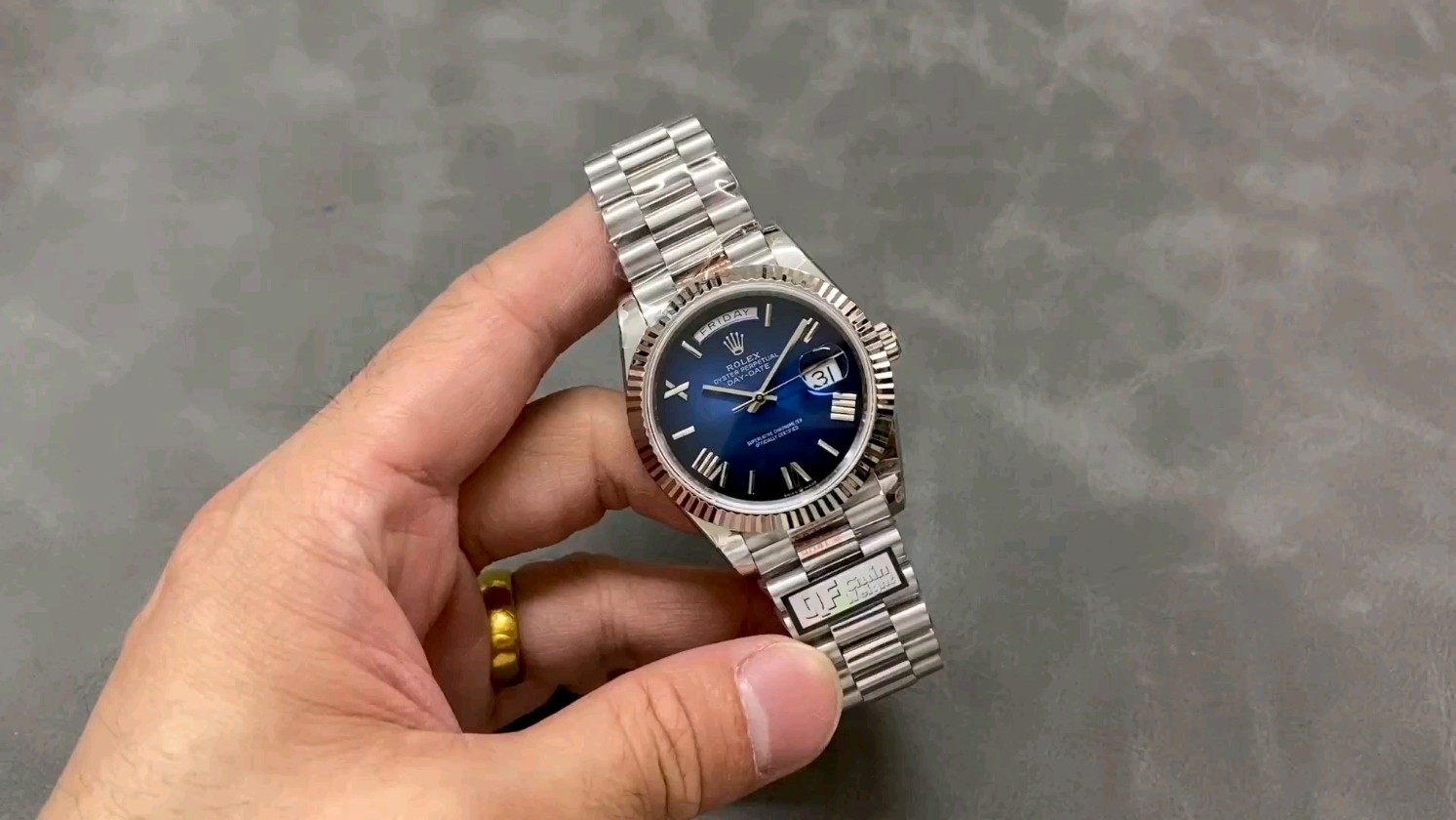 QF バランスウェイト版 ロレックス デイデイト ダブルカレンダー 2836ムーブメント 40mm 184G