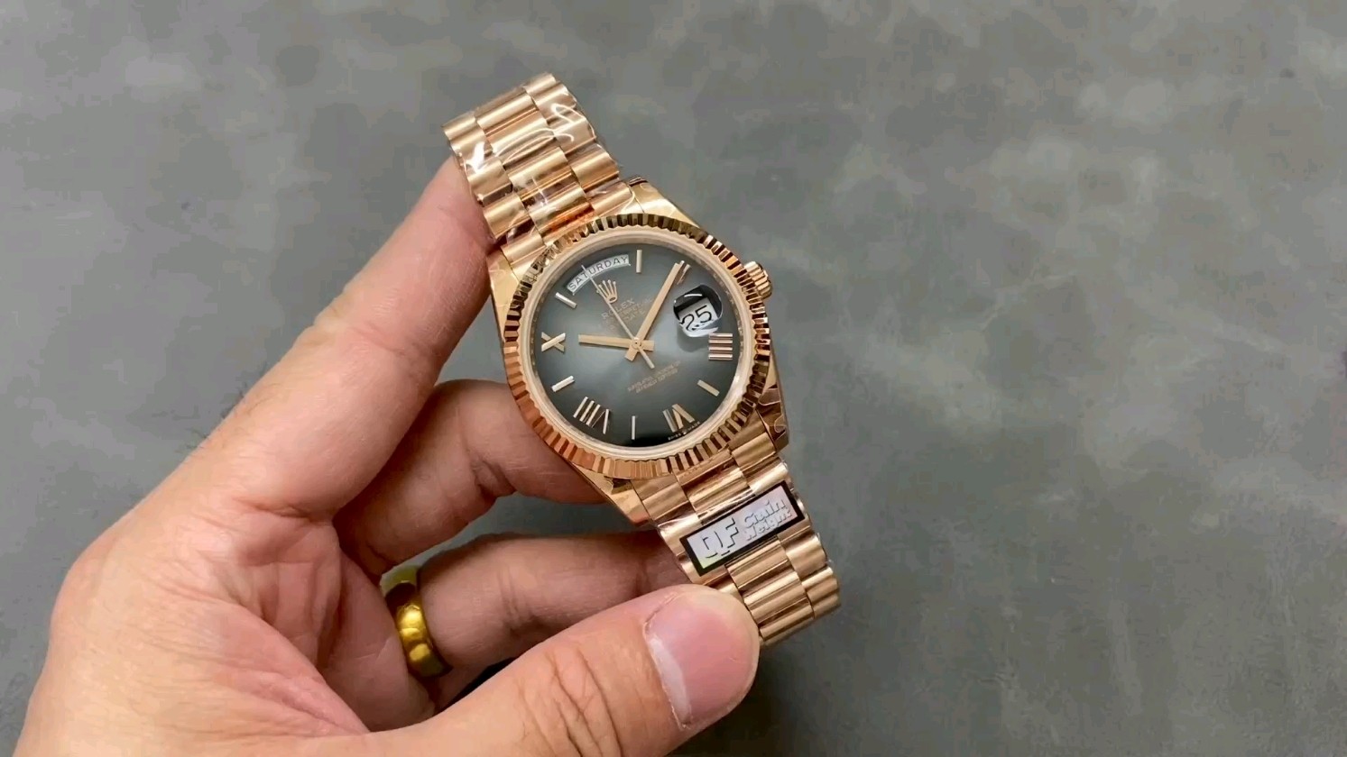 「QF ローター ロレックス デイデイト ダブルカレンダー 2836ムーブメント 40mm 184g」