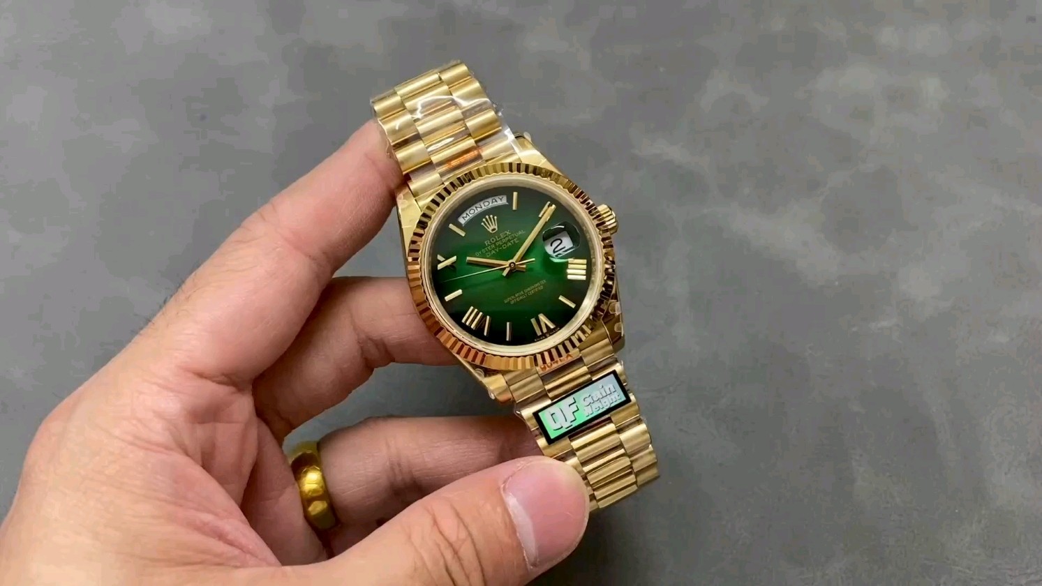 QFバランスウェイト版 ロレックス デイデイト ダブルカレンダー 2836ムーブメント 40mm 184G