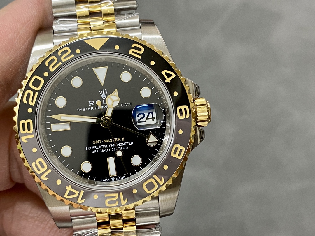 コストパフォーマンス抜群 ロレックス GMTマスター 3186/3285ムーブメント 904Lステンレススティール 40mm