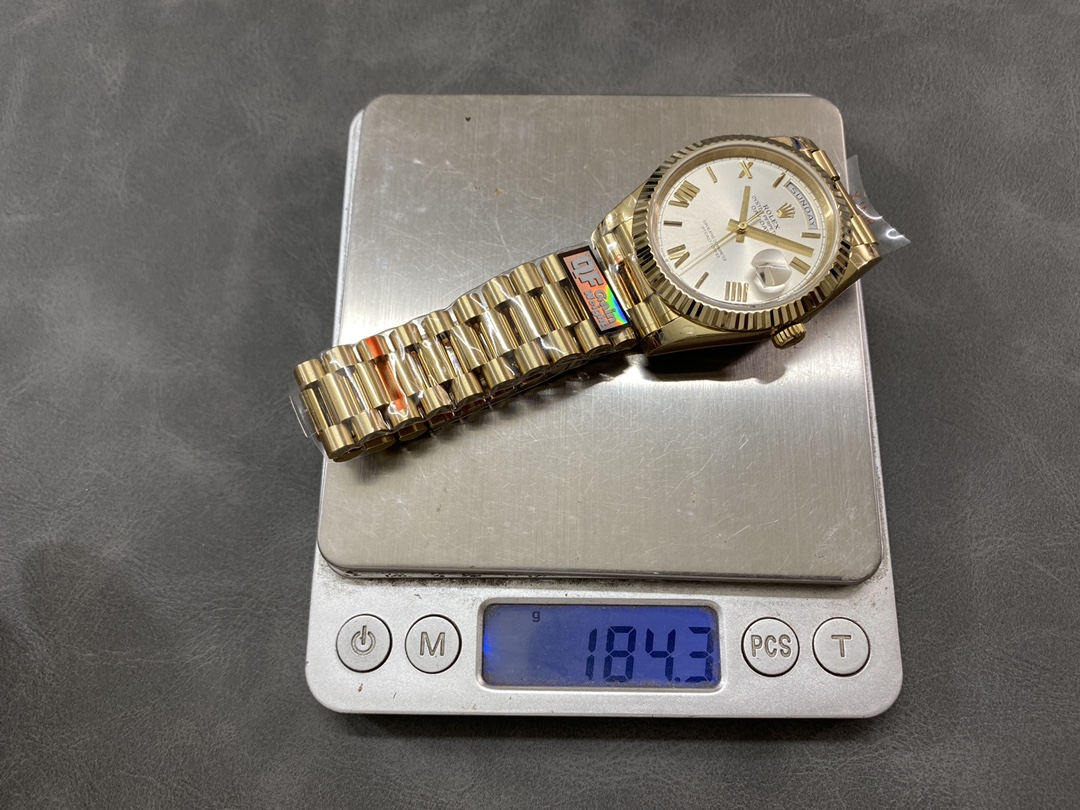 QF 軽量化モデル ロレックス デイデイト ダブルカレンダー 2836ムーブメント 40mm 184G
