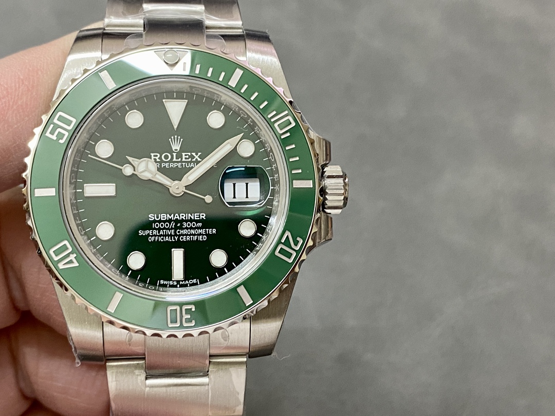 VS ロレックス グリーン サブマリーナ 3135ムーブメント 904ステンレススチール 40mm