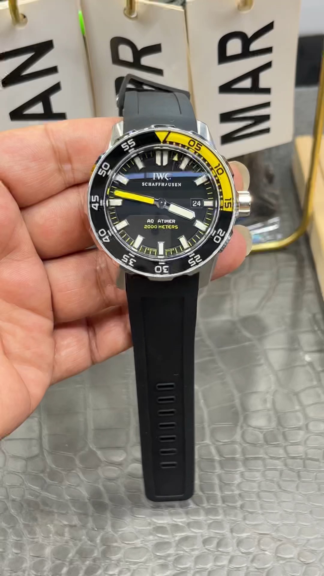 V6SIWC アクアタイマーシリーズ/44mmセラミックベゼル/シーガル2824フルオートマチックメカニカルムーブメント搭載
