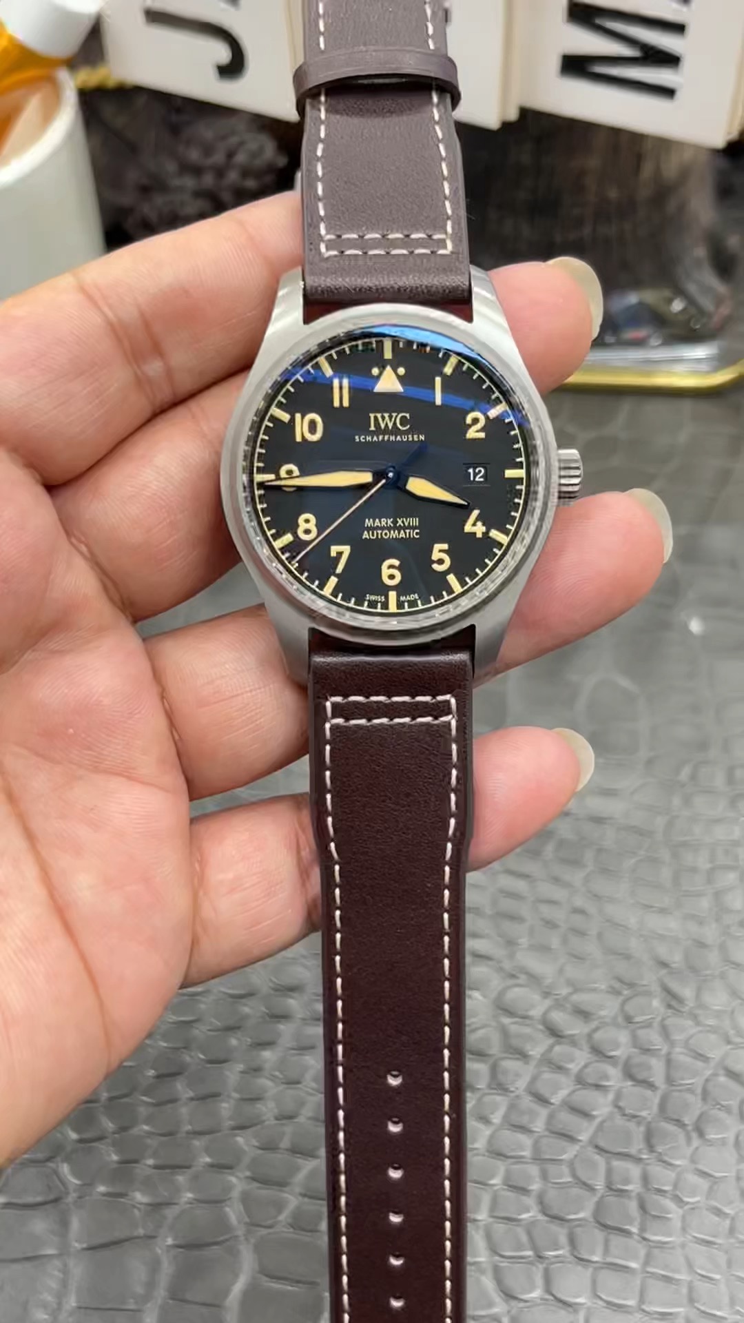 V7 IWC マーク18 チタンケース素材 / 40mm / シーガル2892 フルオートマチック
