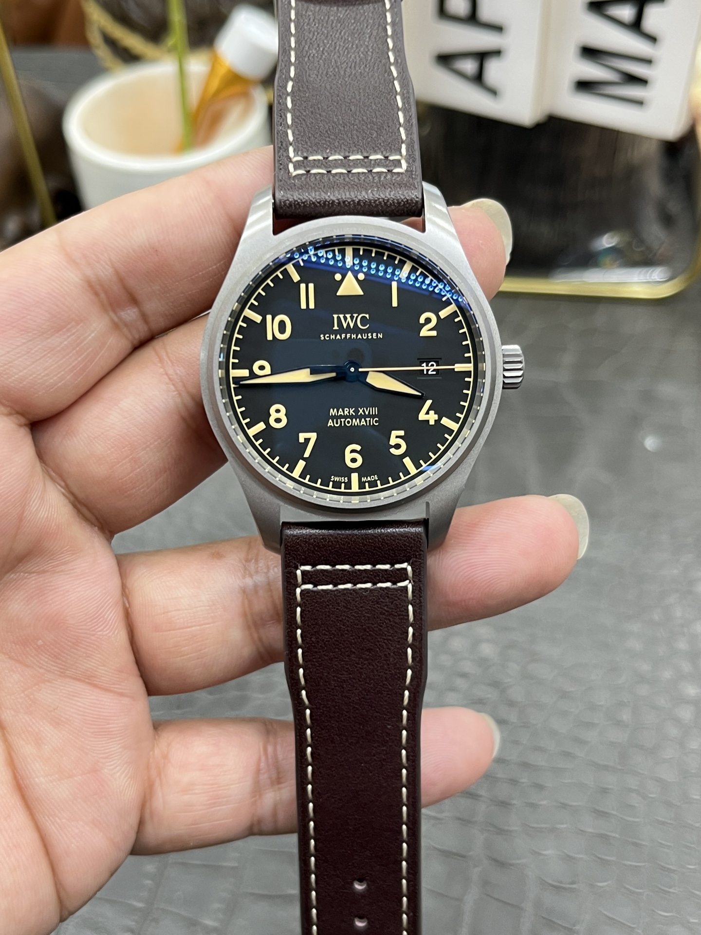 V7 IWC マーク18 チタンケース素材/40mm/シーガル2892フルオートマチック