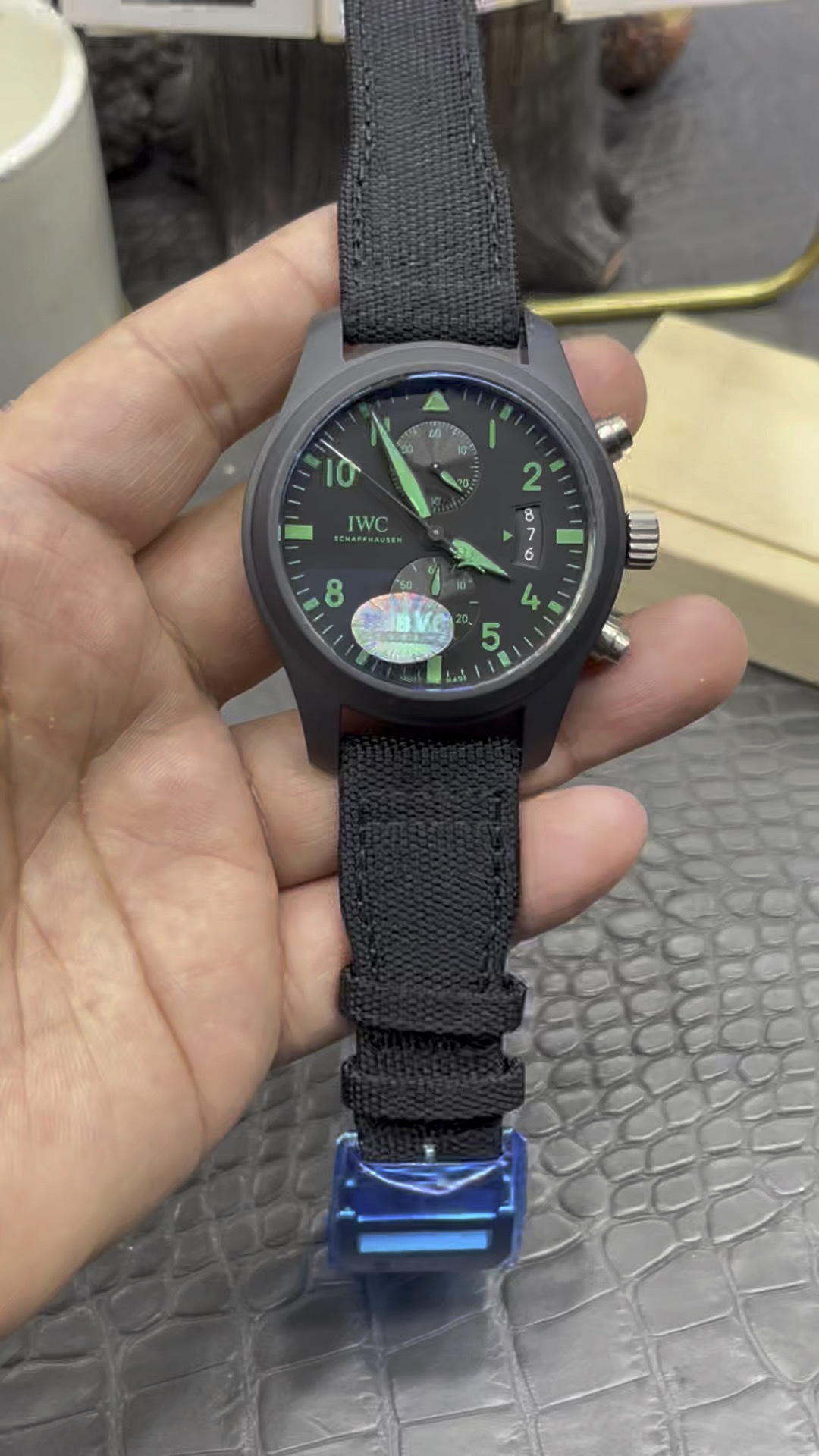 V6 IWC 全セラミック スピットファイア ジェット機 / 41mm*15.3mm / 上海7750 フルオートマチック クロノグラフ メカニカル