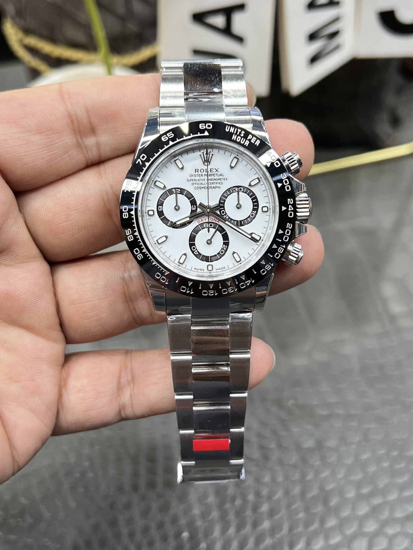 VSロレックス デイトナシリーズ/40mm パンダデイトナ/ダントンCal.4130フルオートマチッククロノグラフ