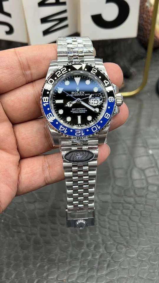ロレックス グリニッジシリーズ/40mmブルーレッドベゼル/上海ムーブメントからダントン3235オートマチックきメカニカルにカスタマイズ