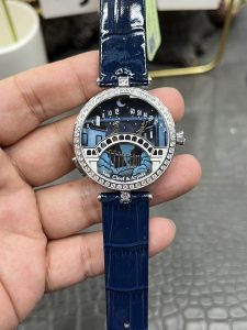 V2ヴァンクリーフ＆アーペル ラバーズブリッジ/38mmクロコダイルストラップ/スイス製ロンダクォーツムーブメント搭載