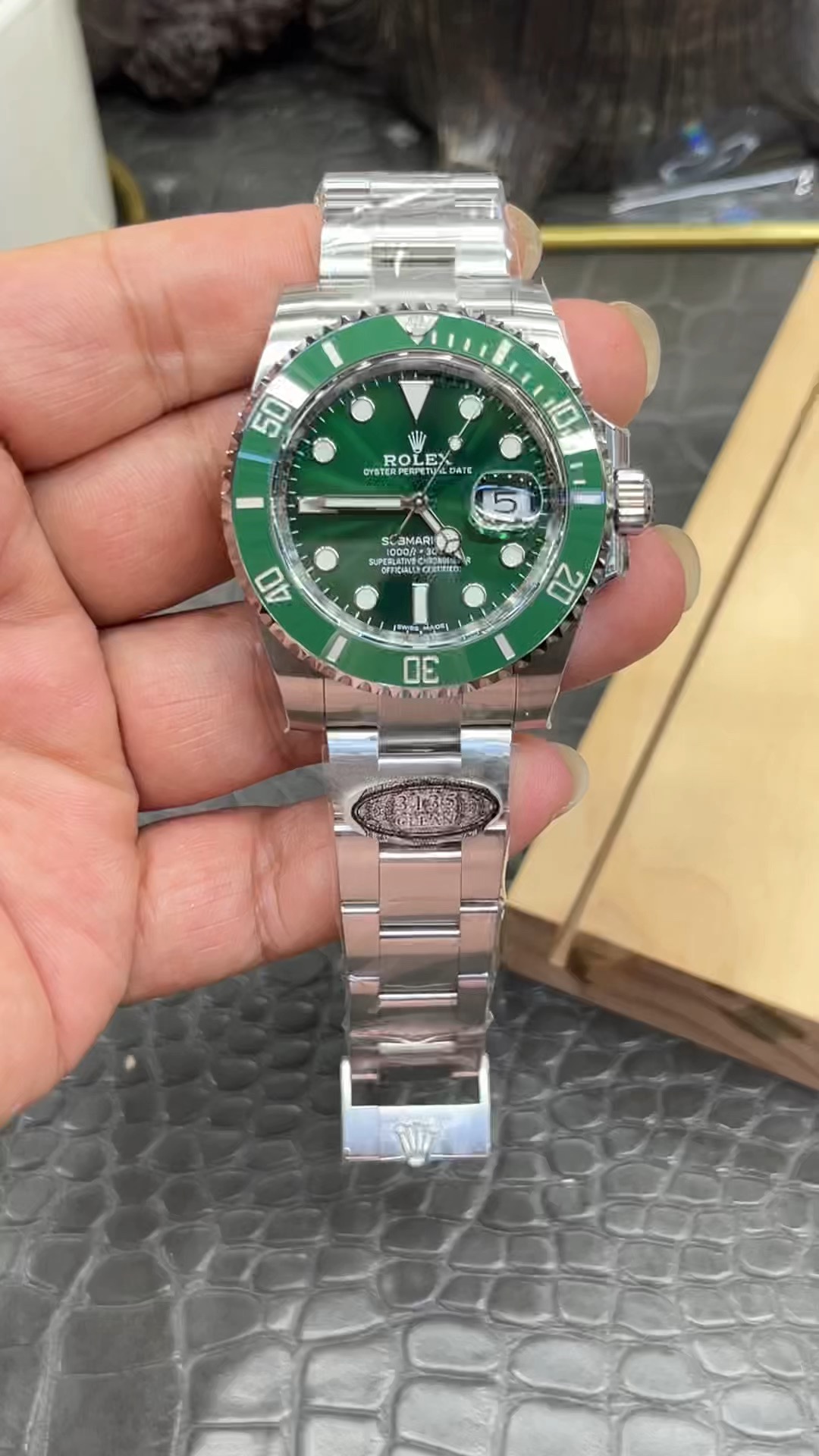 ロレックス グリーンサブマリーナ/40mm グリーンサブマリーナ/上海ムーブメント改ダンドン3135オートマチックきメカニカル