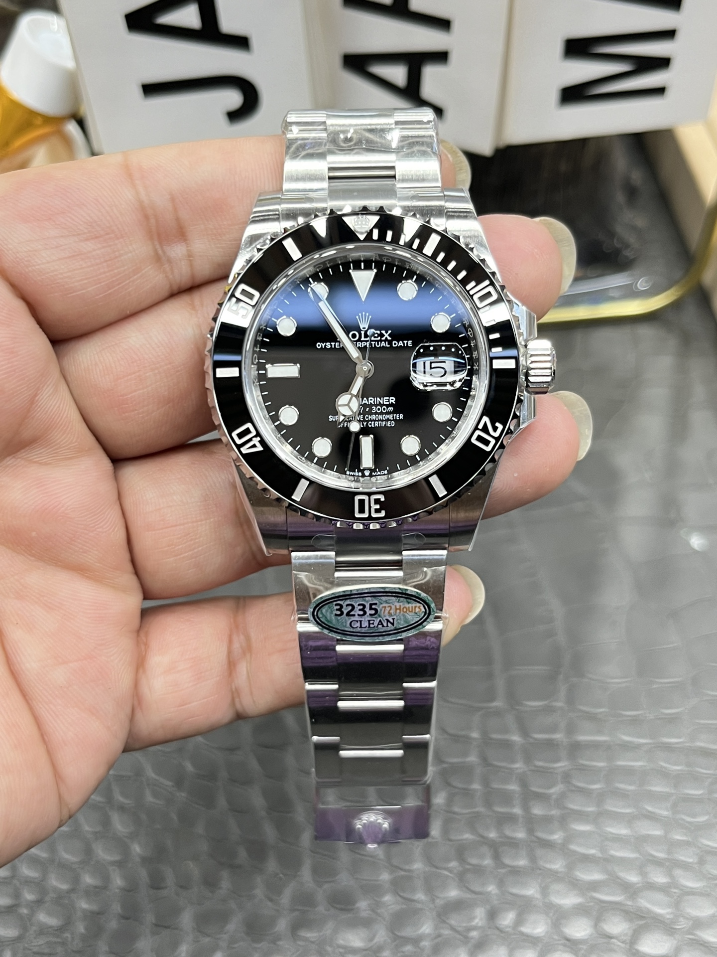 ロレックス ブラックサブマリーナ / 41mm ブラックサブマリーナ / 上海ムーブメント改丹東（カスタム・ダントン）3235オートマチックきムーブメント